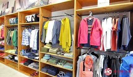 沖繩自由行必買唯一OUTLET「ASHIBINAA」裡的戶外運動休閒品牌代表「THE NORTH FACE」的各種衣服