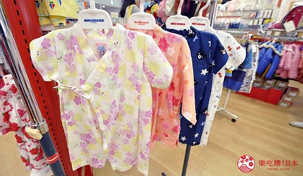 沖繩自由行必買唯一OUTLET「ASHIBINAA」裡的日本人氣童裝嬰兒品牌「Miki House」販售的小孩款「甚平」