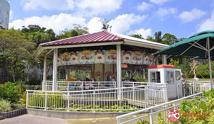 冲绳旅游亲子必去动物园「冲绳儿童王国」的 RIDES SECTION 游乐场的旋转木马